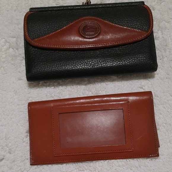 Dooney & Bourke Black and Brown Wallet - Picture 9 of 10